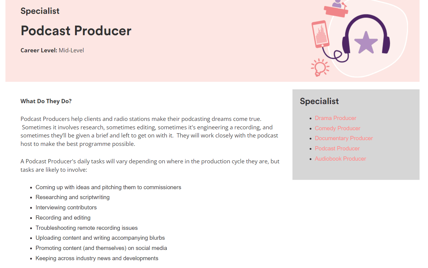 Podcast Producer Job Description and Template Cleanvoice AI